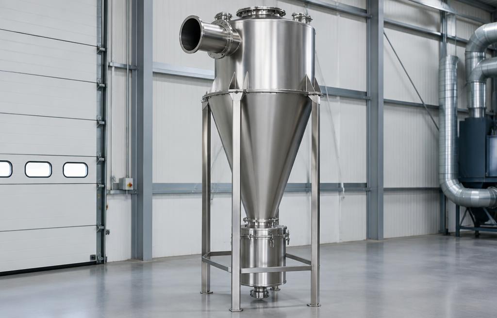 Stainless steel industrial cyclone collector